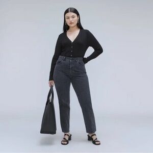 Everlane The Curvy 90’s cheeky straight jean organic cotton 31 reg